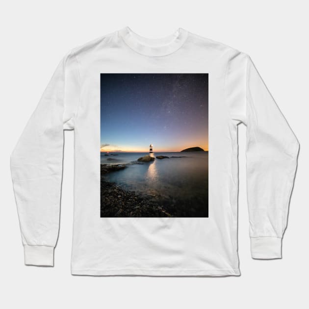 Nautical Lighthouse Long Sleeve T-Shirt by NewburyBoutique